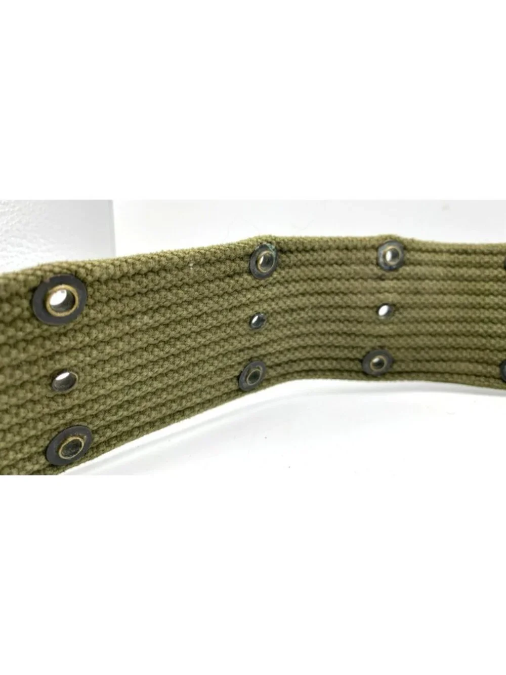 Vintage US Army M1936 Pistol Belt WWII Military Olive Drab Adjustable 41-34